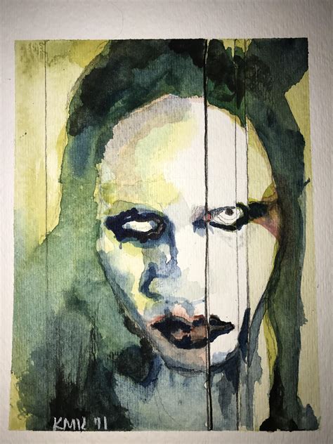 Marilyn Manson watercolor : r/marilyn_manson