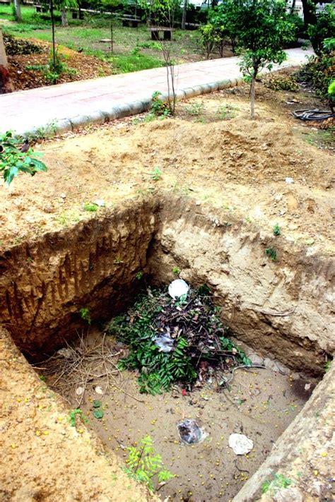 Compost pits in Delhi parks