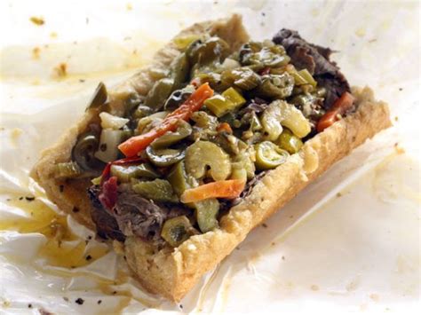 Italian Beef Sandwich (spicy) with Hot Giardiniera Recipe | Chicago italian beef, Italian beef ...