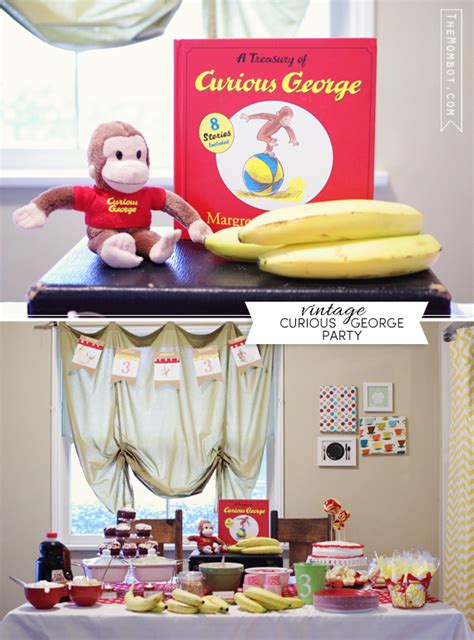 Vintage Curious George birthday party - The Mombot