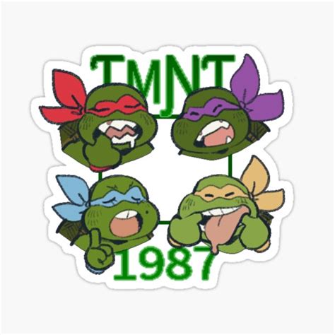 "Toothy 1987 TMNT" Sticker by donit | Redbubble