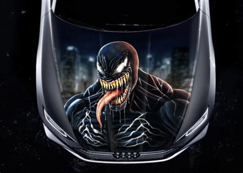 Venom Movies 2 Car Hood Wrap Full Color Vinyl Sticker Decal Fit Any Car | eBay