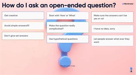 How to Ask Open-Ended Questions: 20 Examples - Mentimeter