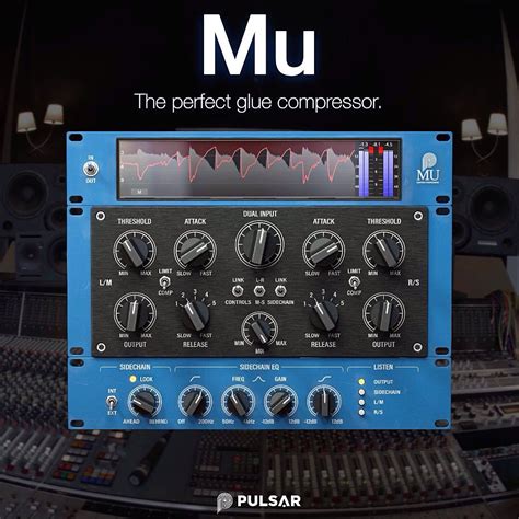 Mu glue compressor plugin by Pulsar Audio on sale for $79 USD