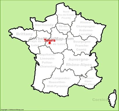 Tours Map | France | Discover Tours with Detailed Maps