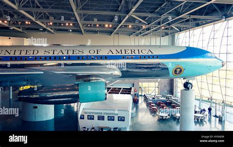 Air Force One on Display at the Ronald Reagan Presidential Library and Museum Stock Photo - Alamy