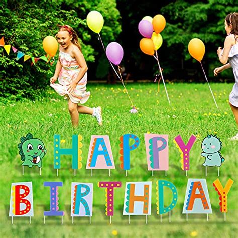 Happy Birthday Yard Signs with Cute Design Birthday Decorations ...