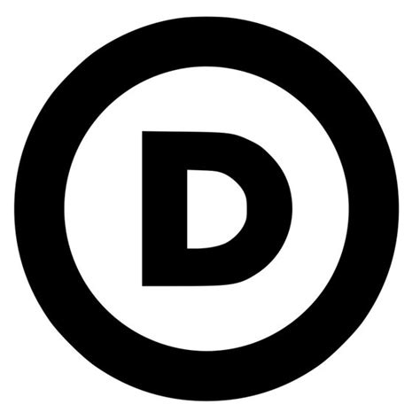 Democratic Party Logo Die-Cut Decal Car Window Wall Bumper