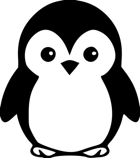 Penguin Clipart Black And White