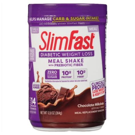 SlimFast® Diabetic Weight Loss Chocolate Milkshake Meal Replacement ...