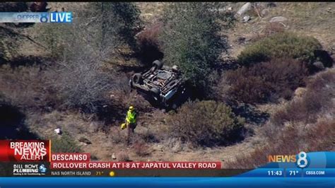 Multiple Injuries: Border Patrol chase ends in rollover crash | cbs8.com