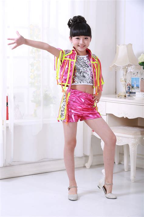 International Children's Day new costumes unisex jazz dancing costumes sequins children sets ...