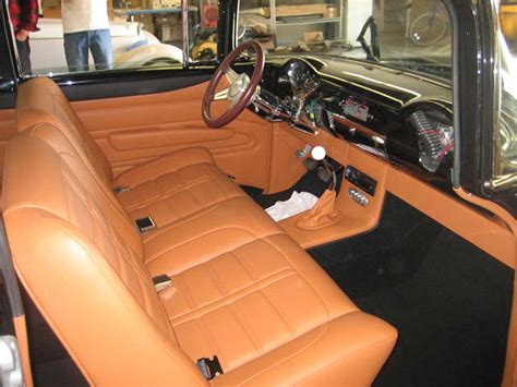 Black 1955 Chev - Finish Line Interiors