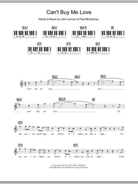 Can't Buy Me Love | Sheet Music Direct