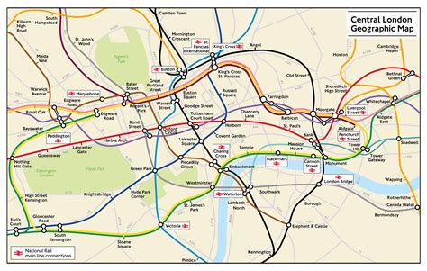 Geographically accurate Map of Zone 1 of the London Underground. : r/LondonUnderground