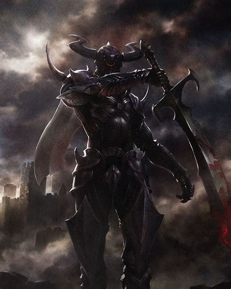 Dark Knight from Mobius Final Fantasy | Dark fantasy art, Final fantasy art, Knight art