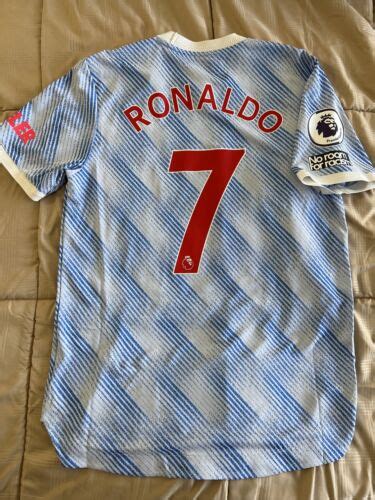 Buy Ronaldo #7 Mens MEDIUM Manchester United Mens Away AUTHENTIC Jersey ...