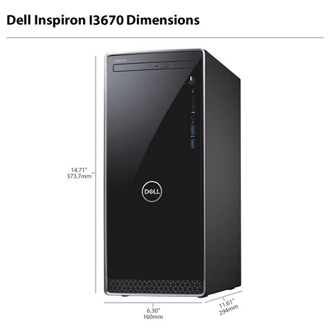 Dell Inspiron 3670 Desktop Computer with 9th Gen Intel Core i5-9400 ...