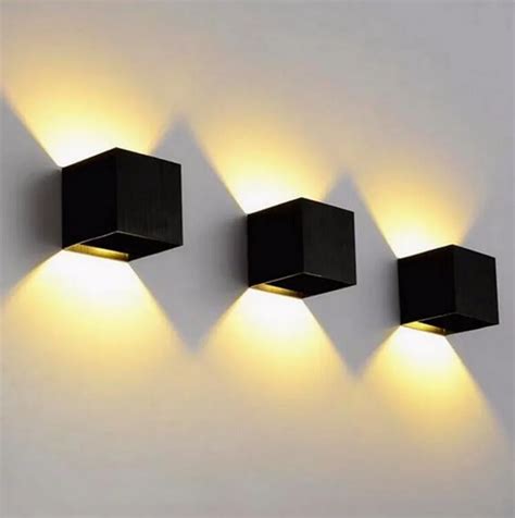 Dimmable 10W Adjustable Surface Mounted Outdoor Cube Led wall light, IP65 Led outdoor wall lamp ...