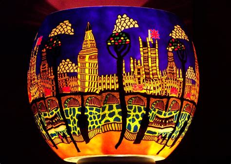 night lights 01 | lovely painted glass candle holders all li… | Flickr