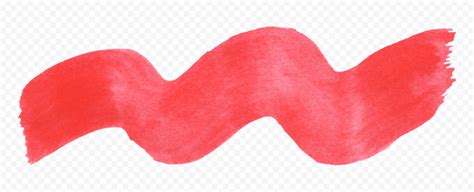 HD Red Watercolor Brush Wavy Line PNG | Citypng