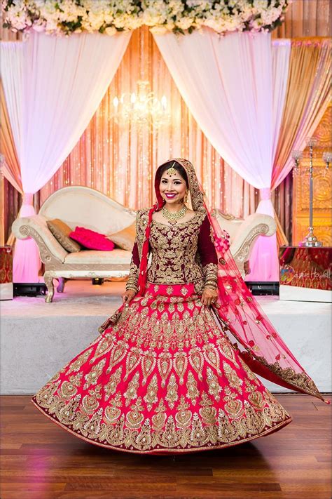 Pretty as a princess! Bengali bride dons a beautiful maroon and hot ...