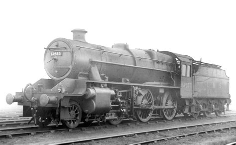 Rugby Shed - LMS Stanier Mogul 2-6-0 No 13255 stands on the approach ...