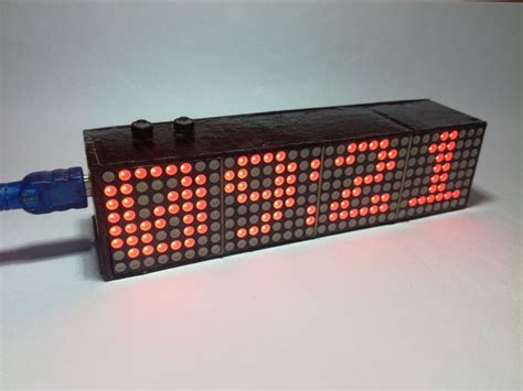 Led Matrix Clock with Arduino | Led matrix, Clock, Arduino