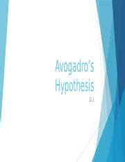 12.1 Avogadro's Hypothesis.pptx - Avogadro's Hypothesis 12.1 Dalton ...