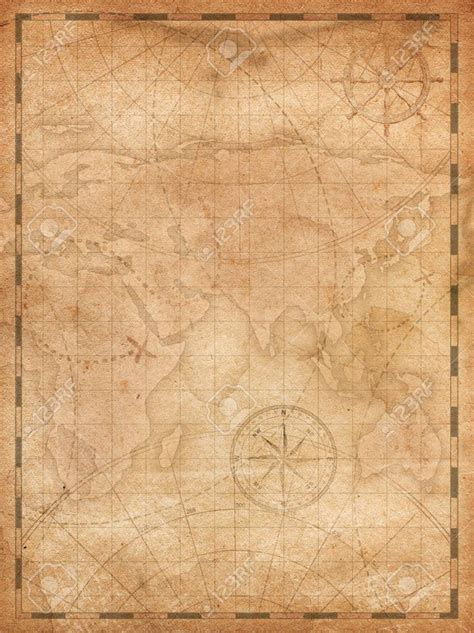 pirates treasure map vertical background illustration Stock ...