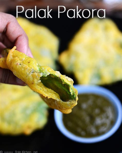 Palak pakora recipe / Spinach pakora recipe - Raks Kitchen