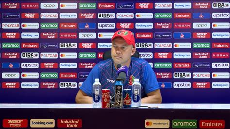 18 October - Chennai - Afghanistan Coach Jonathan Trott post-match press conference