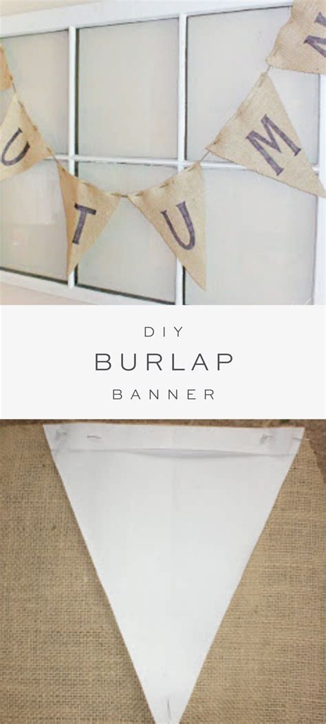 DIY Banner | Diy burlap, Diy banner, Burlap banner