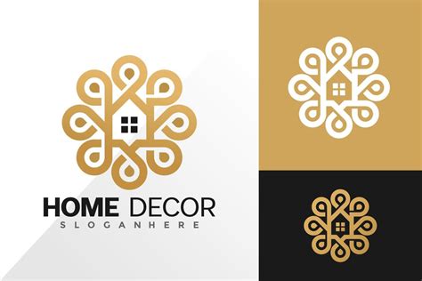 Home decor logo vector design. Abstract emblem, designs concept, logos ...