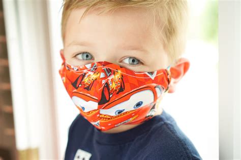 Lightning Mcqueen Face Mask for Children - Etsy