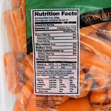 baby carrots nutrition