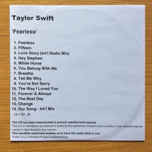 Taylor Swift - Fearless (2009, CDr) | Discogs