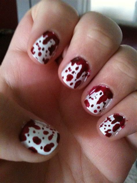 FA at blood splatter nails! : r/RedditLaqueristas