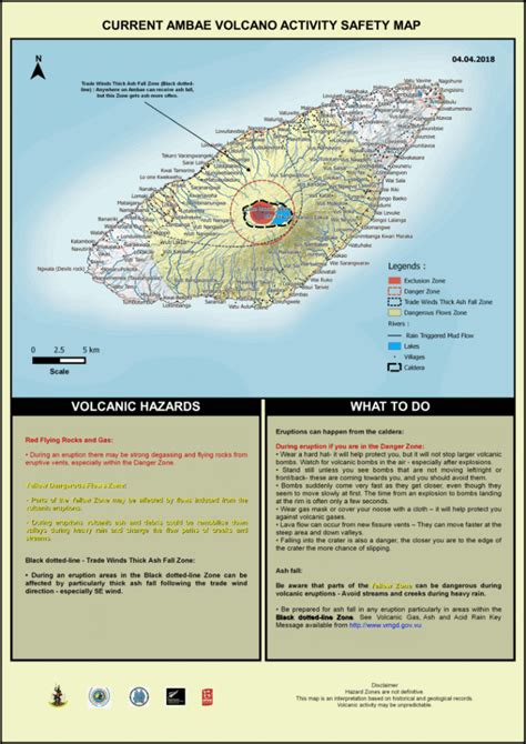 Vanuatu Volcano Alert Bulletin N°4 - Ambae Activity (23 April 2018 ...