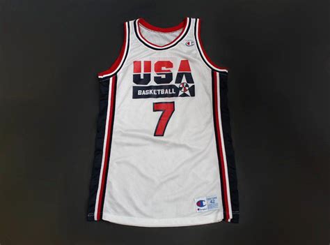 Vintage #7 USA Dream Team pro cut basketball jersey made by Champion ...