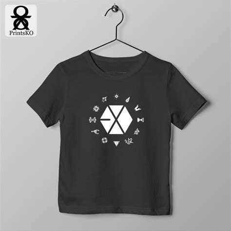 EXO KPOP Kids Shirt - EXO member Logo Design | Shopee Philippines