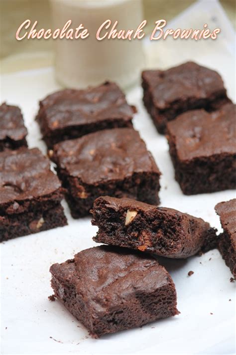 Chocolate Chunk Brownies Recipe - Yummy Tummy