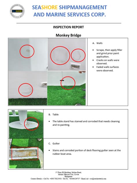 Inspection Report Final | PDF | Corrosion | Manufactured Goods