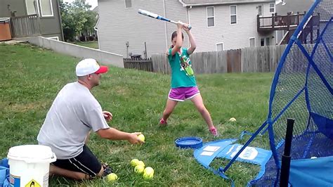 Softball Hitting Drill: Quick Soft Toss - Bat Speed and Muscle Memory 12U - YouTube