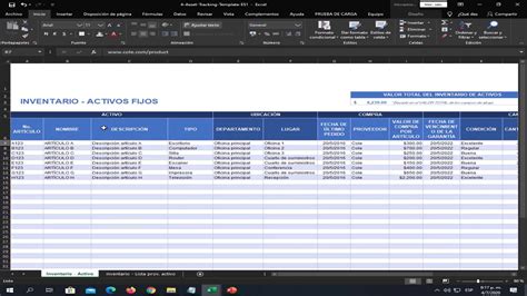 Inventario de Activos Fijos - YouTube