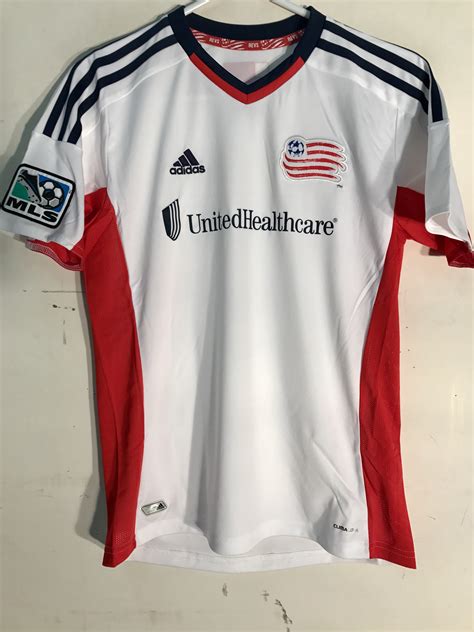 Adidas Youth MLS Jersey New England Revolution White sz S | eBay