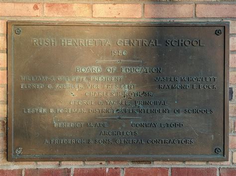 Rush-Henrietta Central School District opened 75 years ago today : r ...