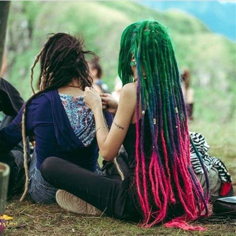 Rad or Fad? Rainbow #hippiespirits #hippielife #hippiestyle #hippiedreadlocks… | Long hair ...