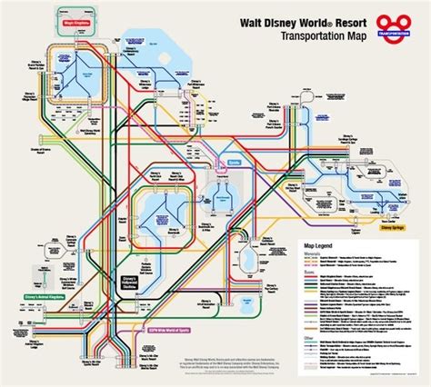 Disney Transportation Map | World Map 07