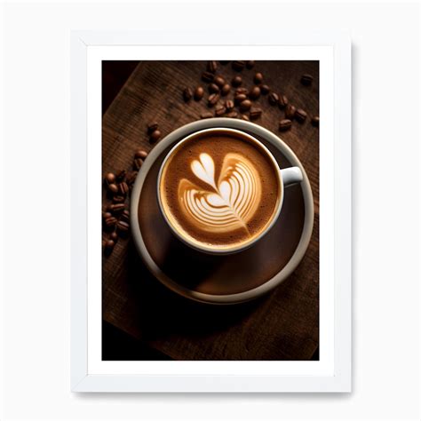 Coffee Latte Art Art Print by drdigitaldesign - Fy